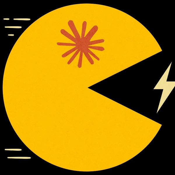 A Claude Pac-Man.