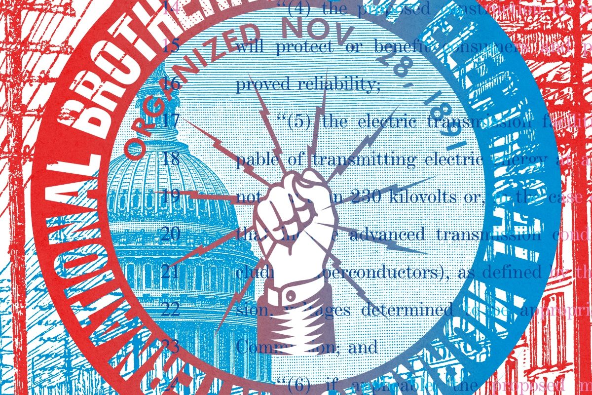 The IBEW logo.