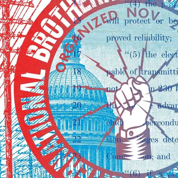The IBEW logo.