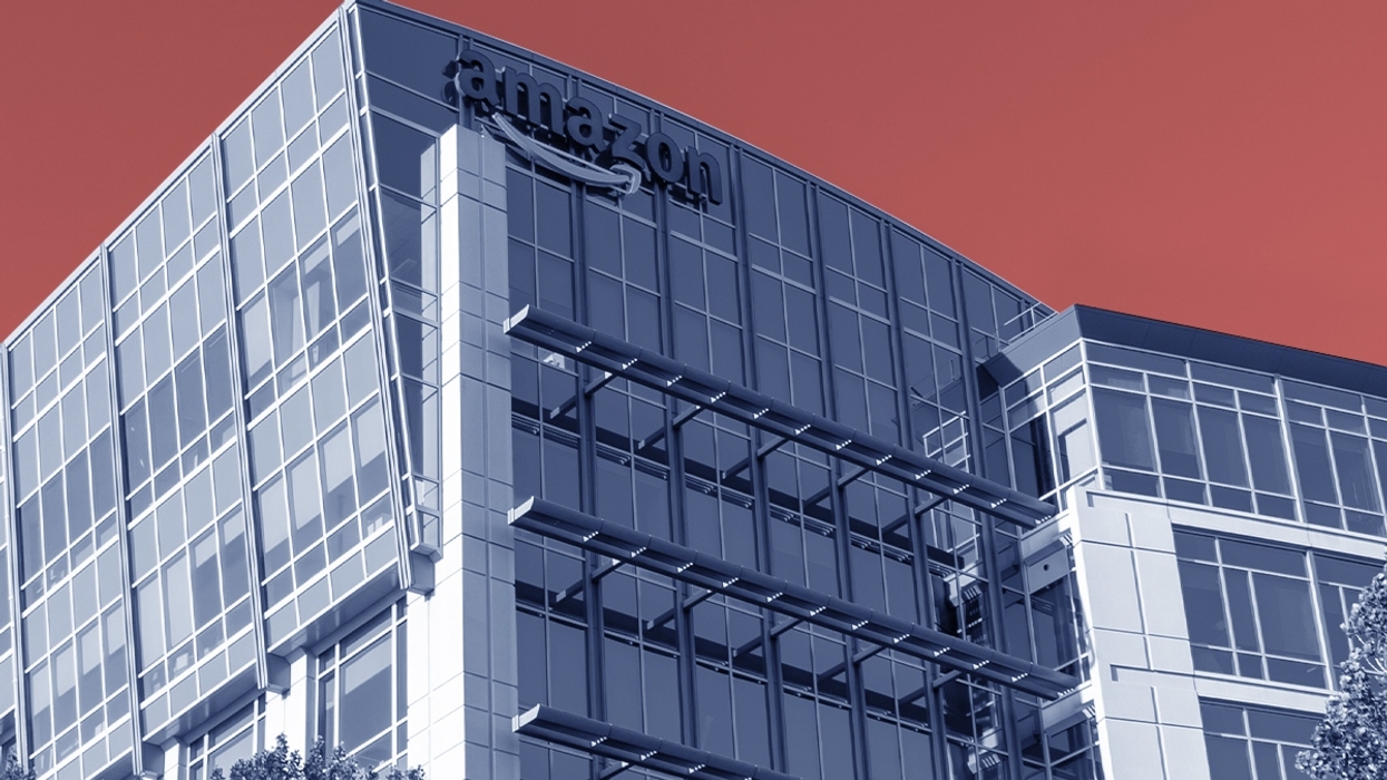 An Amazon building.