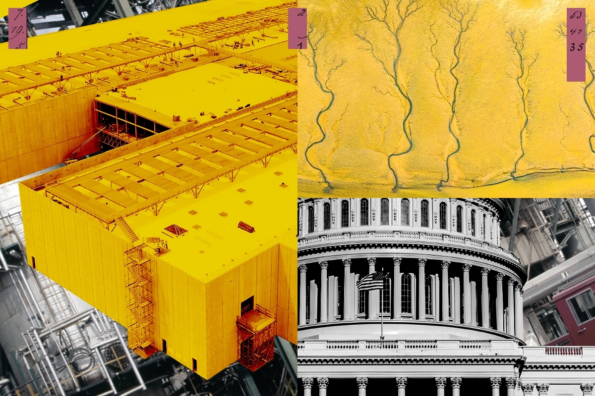 The Capitol and a data center.