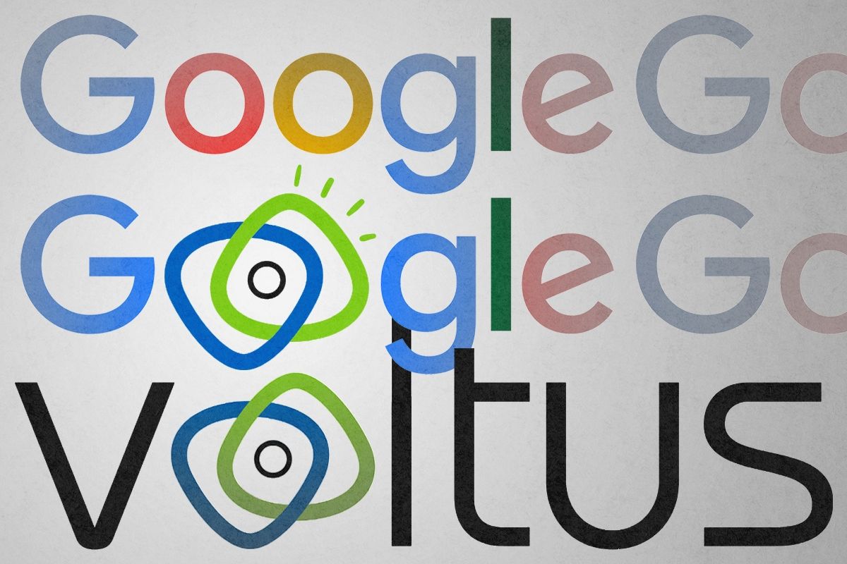 Google's and Voltus' logos.