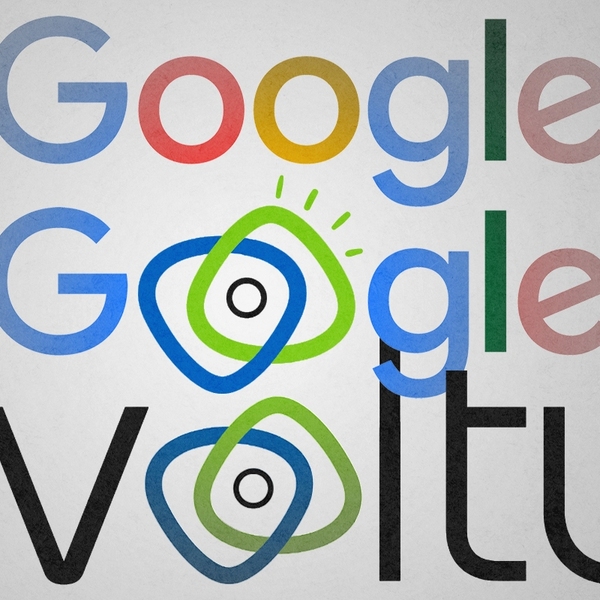 Google's and Voltus' logos.