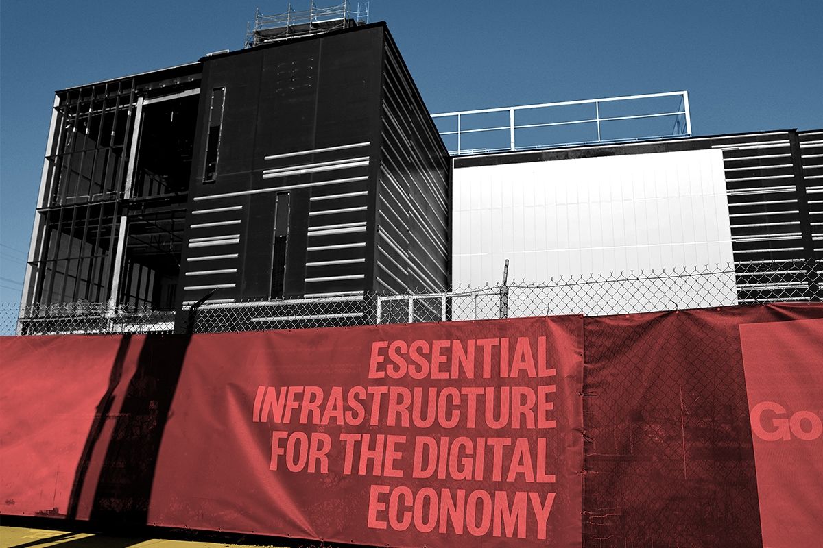 A data center.