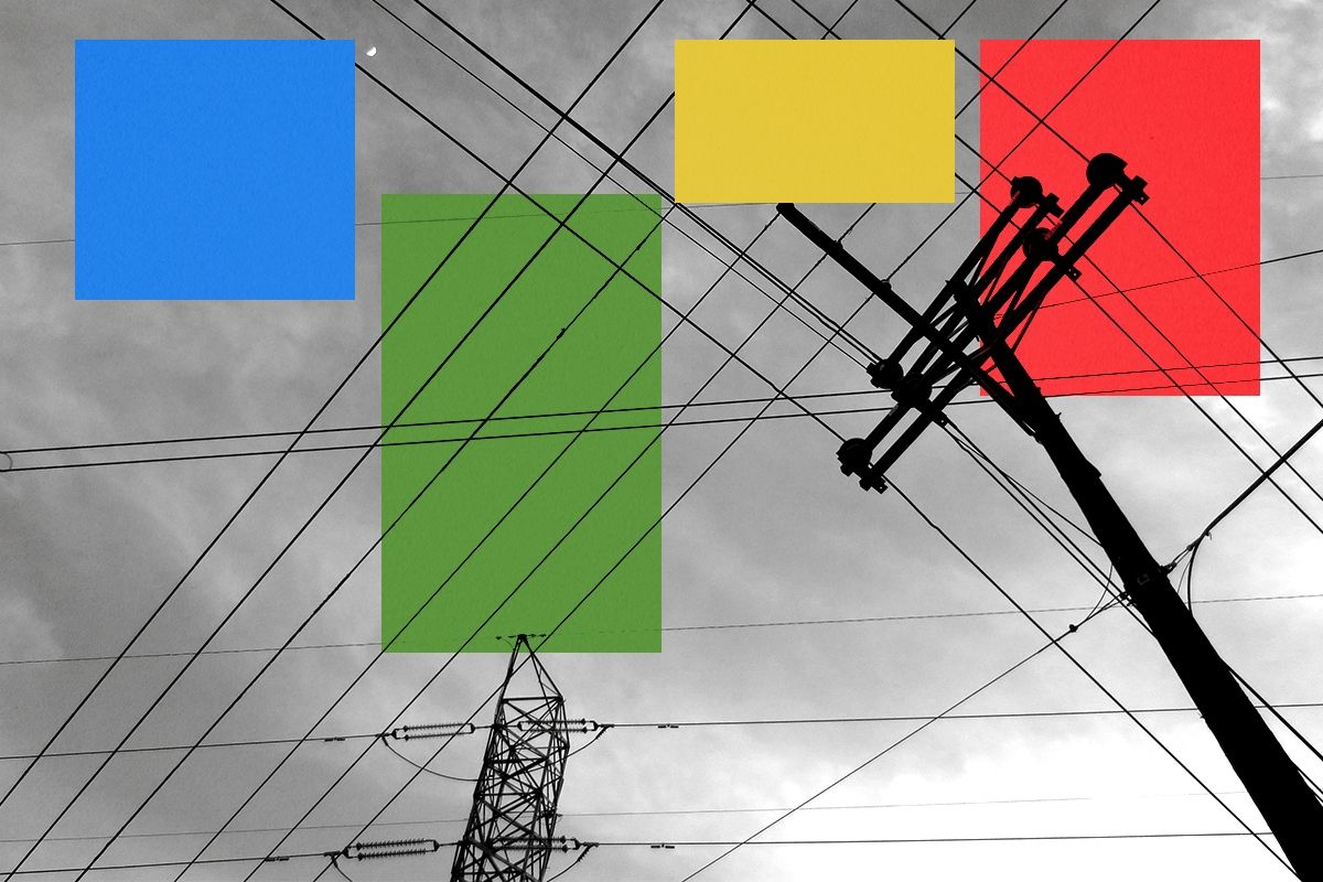 Power lines.