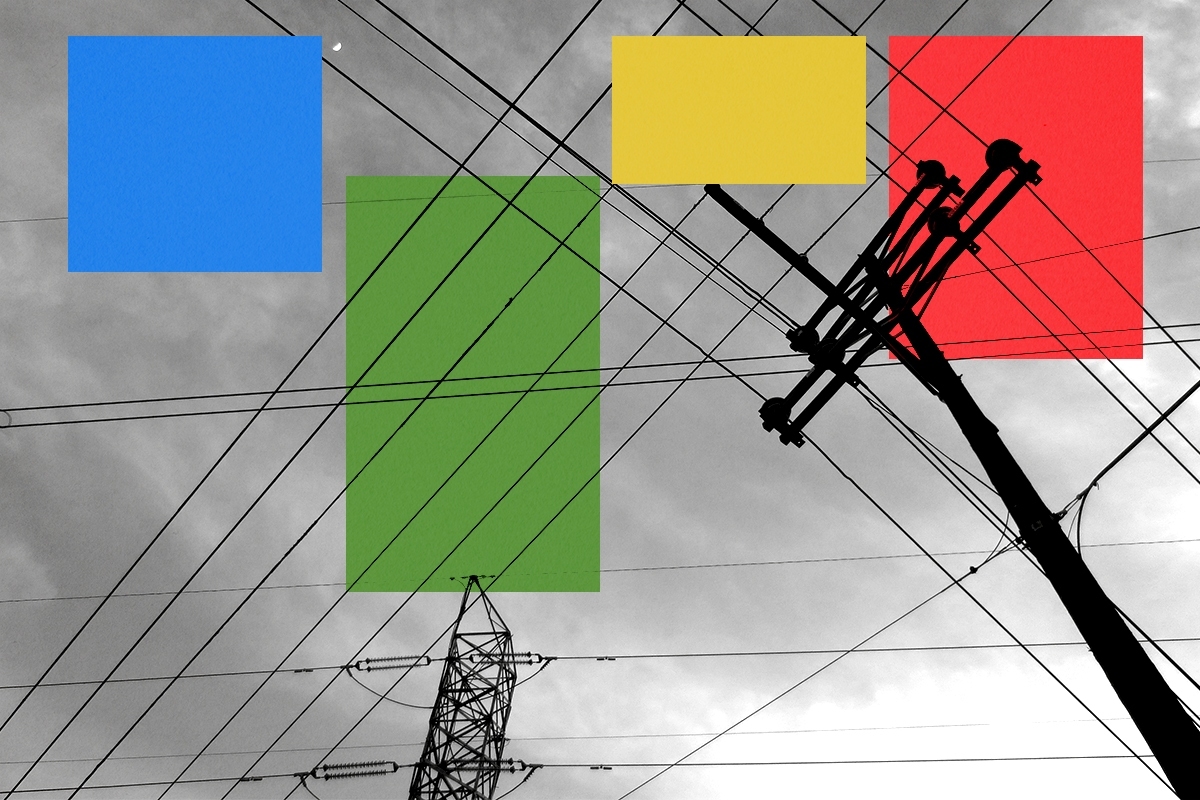Power lines.