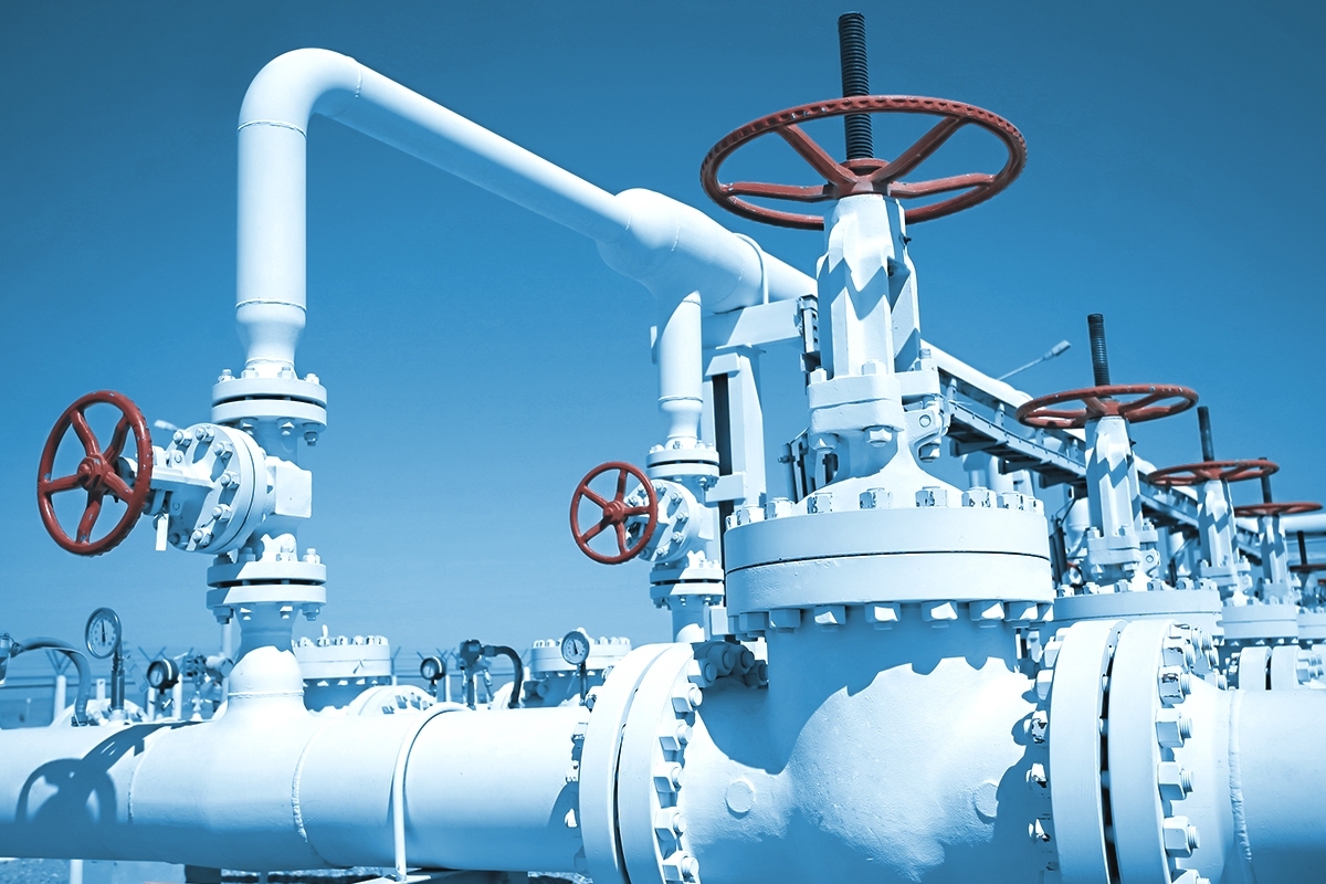 Natural gas pipelines.