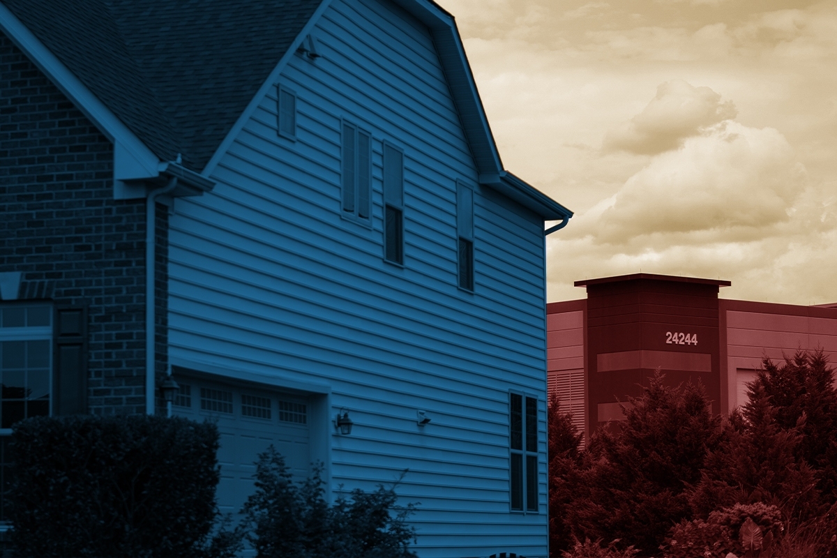 A house and a data center.