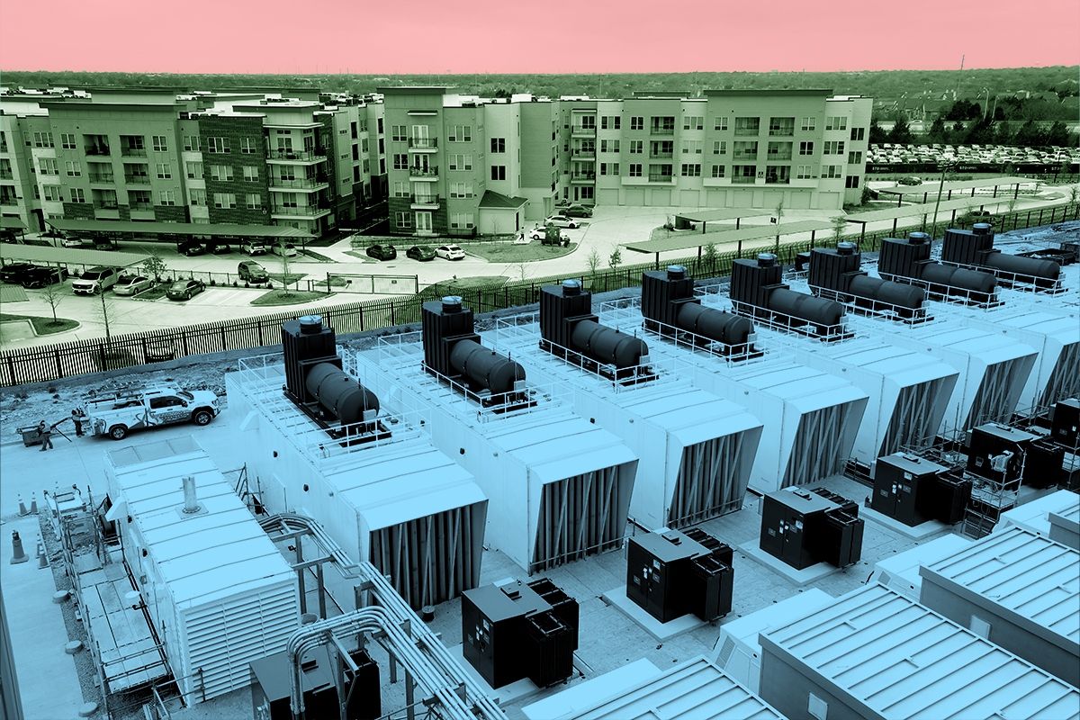 A data center.