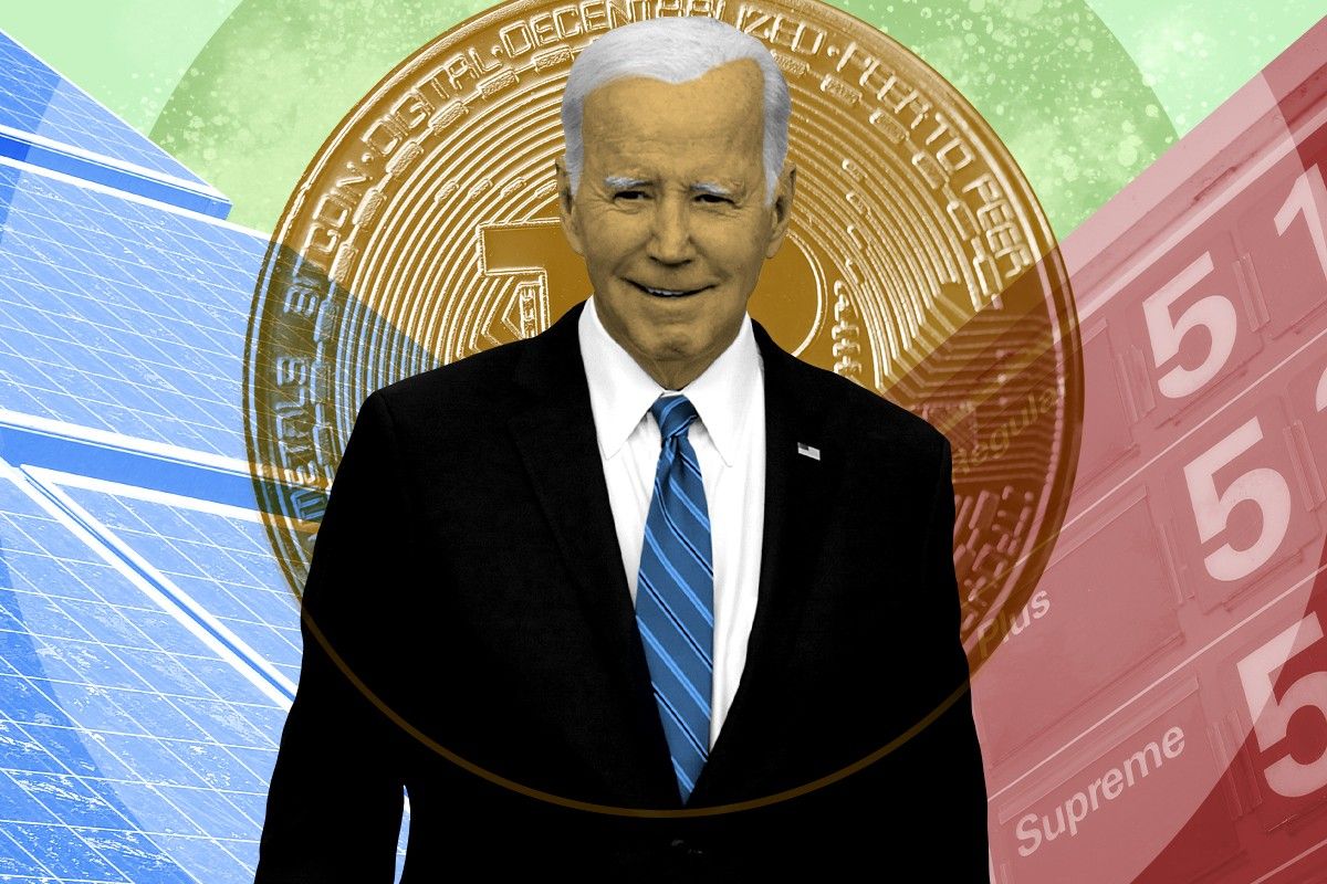 Biden, crypto, gas, and solar panels