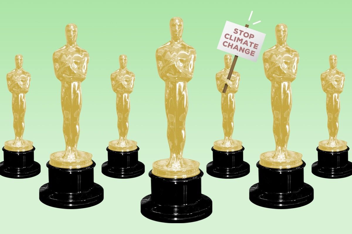 Oscar statuettes.