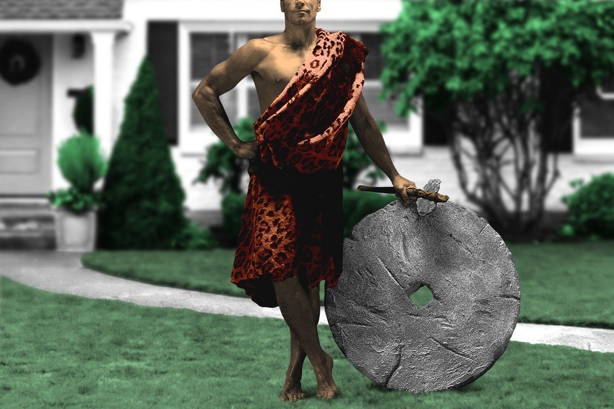 A stone age suburbanite.