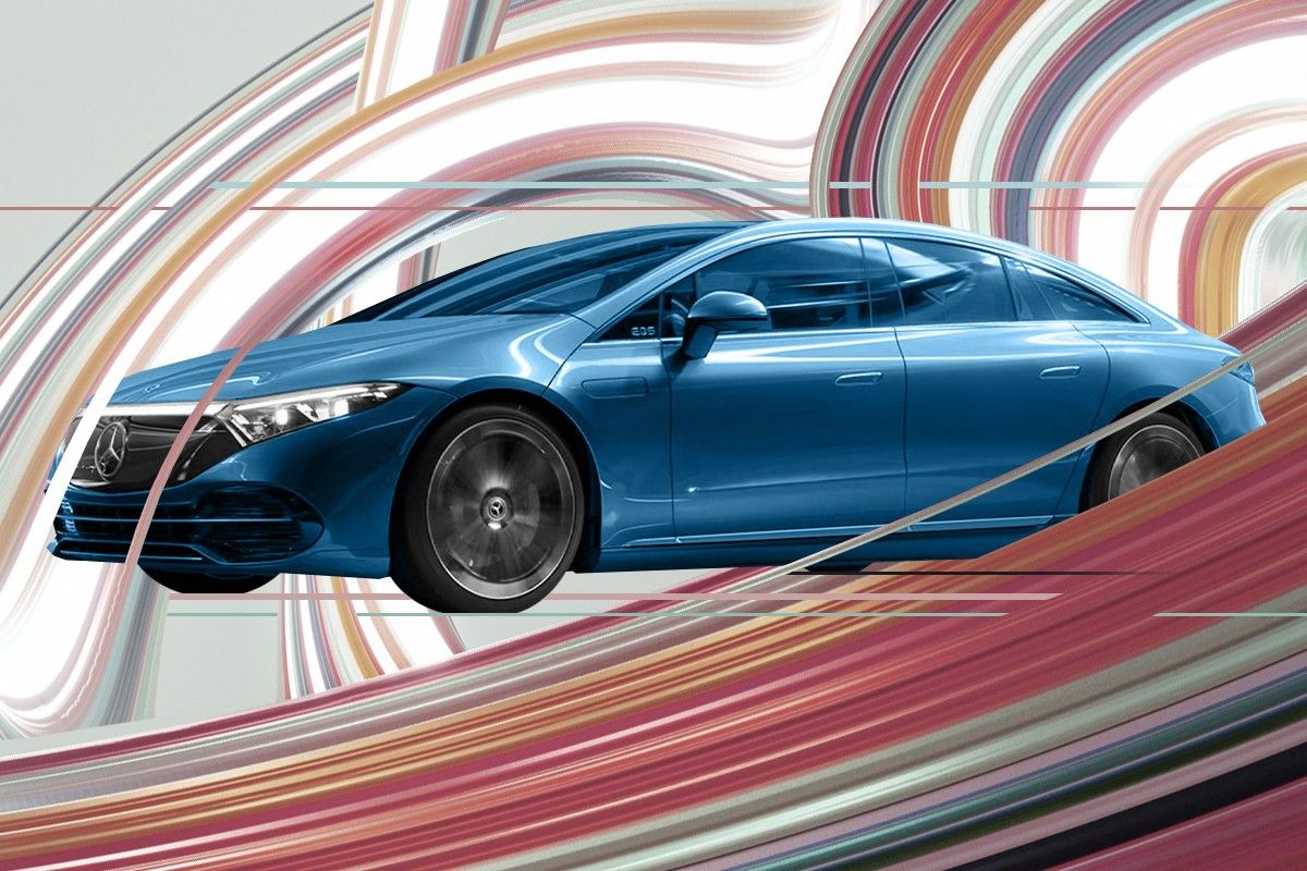 A Mercedes-Benz EV.