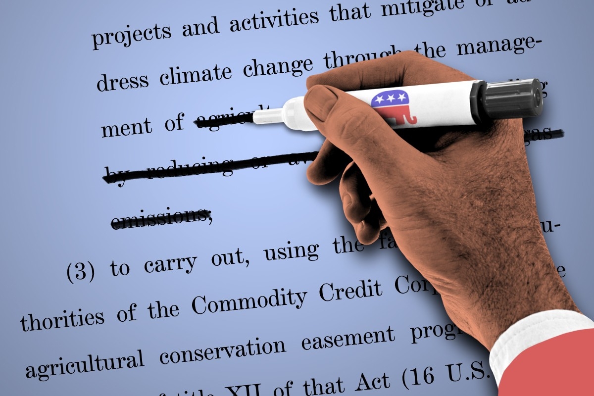 A Republican making redactions to the IRA.