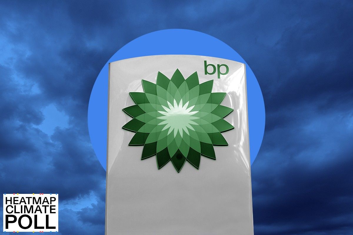A BP sign.