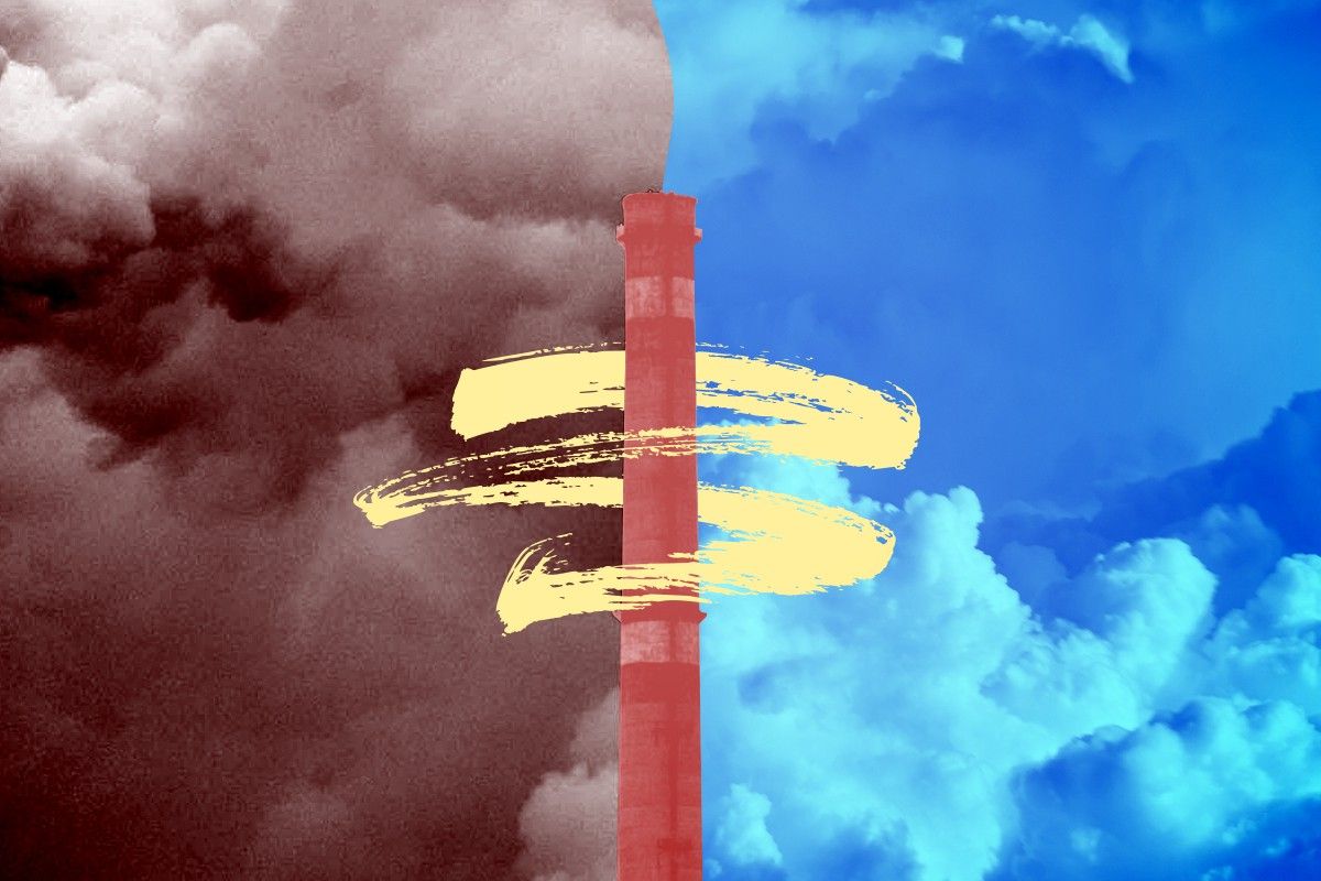 A smokestack.