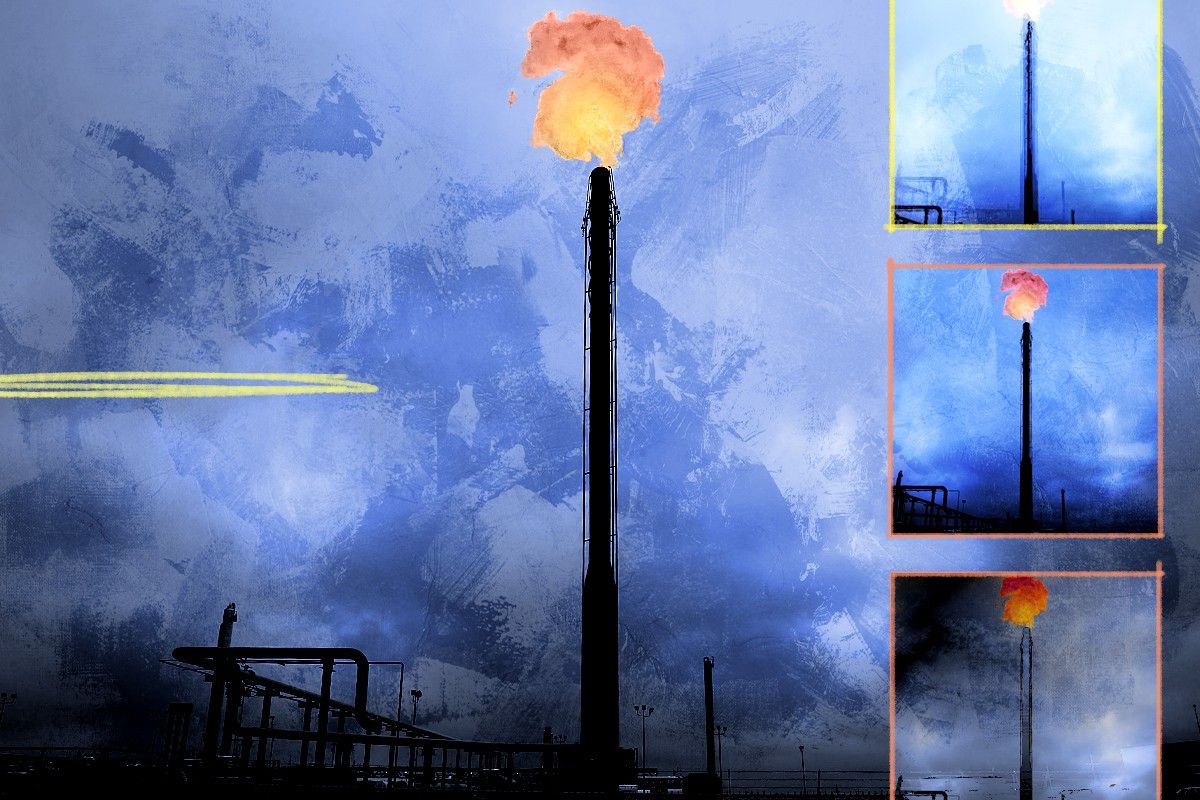 A natural-gas plant.