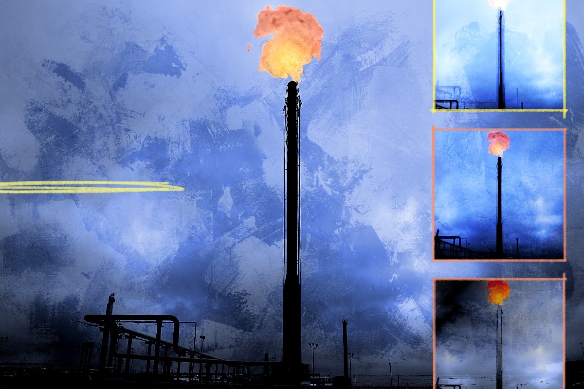 A natural-gas plant.