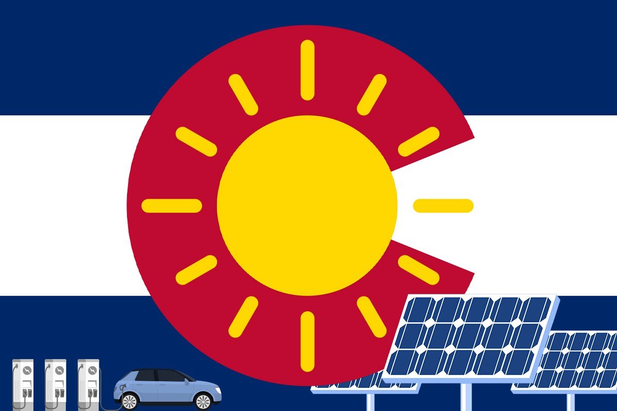 The Colorado state flag.