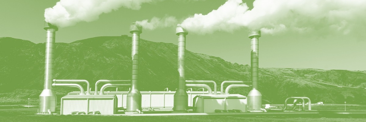 A geothermal plant.