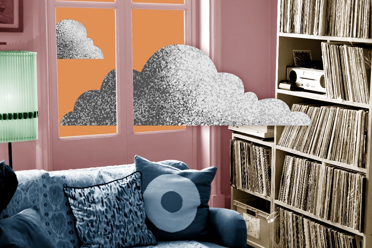 Smoke in an apartment.