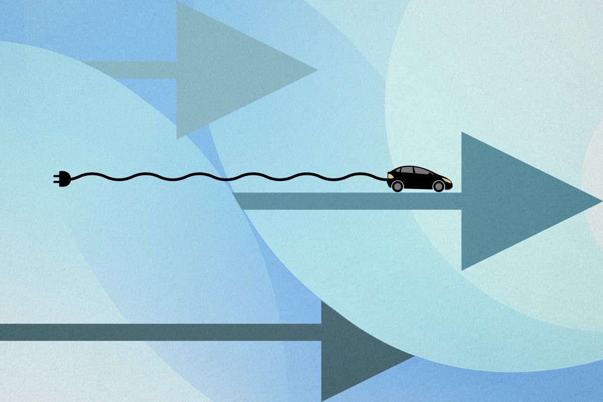 An electric car.