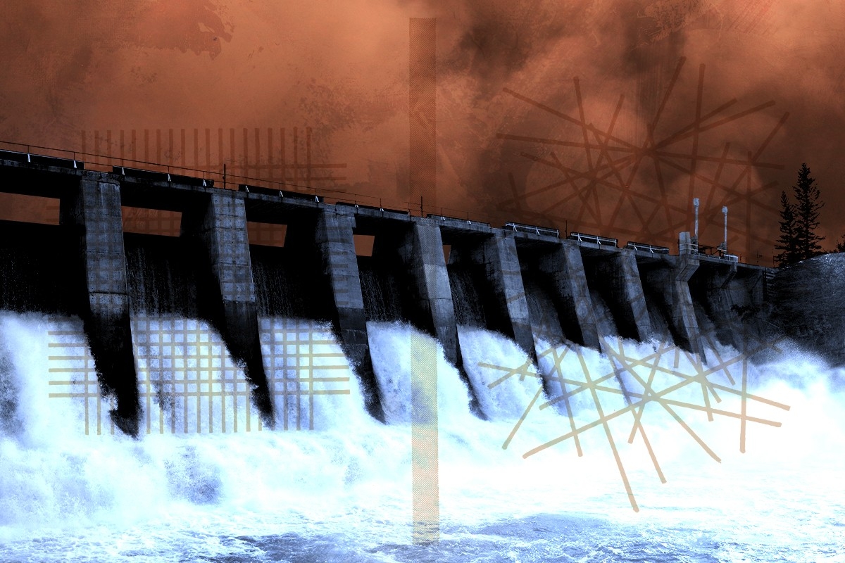 A hydroelectric dam.