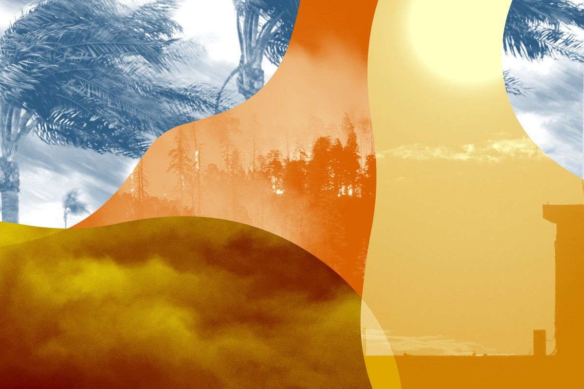 Heat, hurricanes, fire, and smoke.