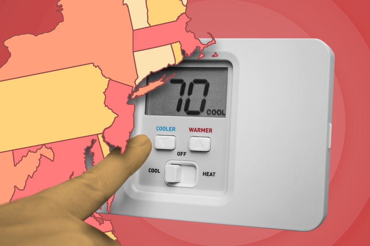 A thermostat and America's East Coast.