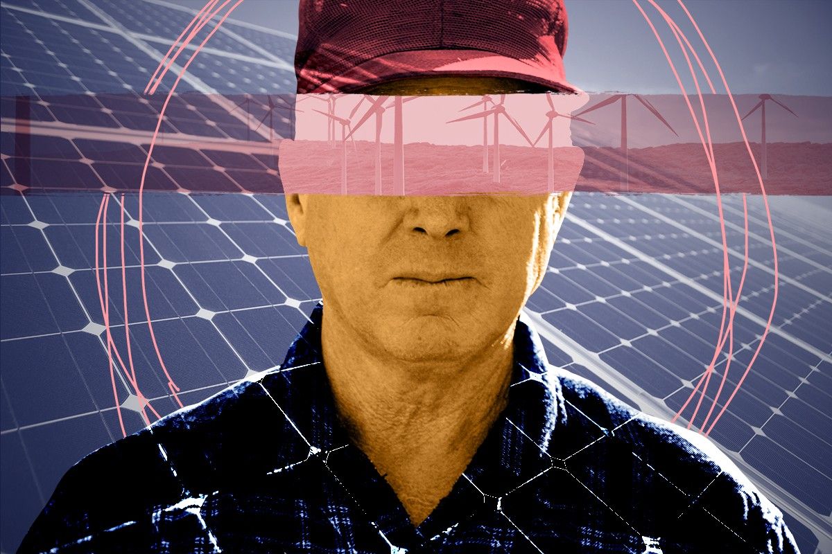 A man and clean energy.