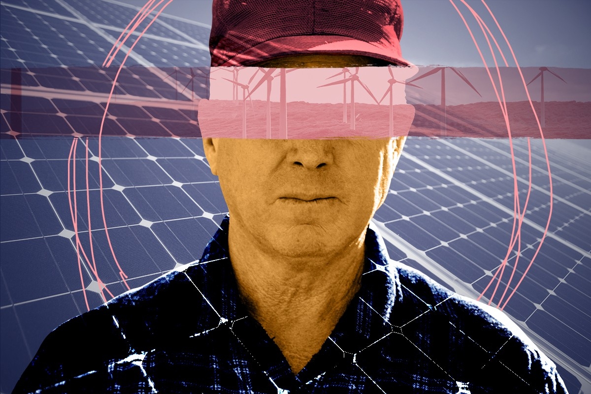 A man and clean energy.