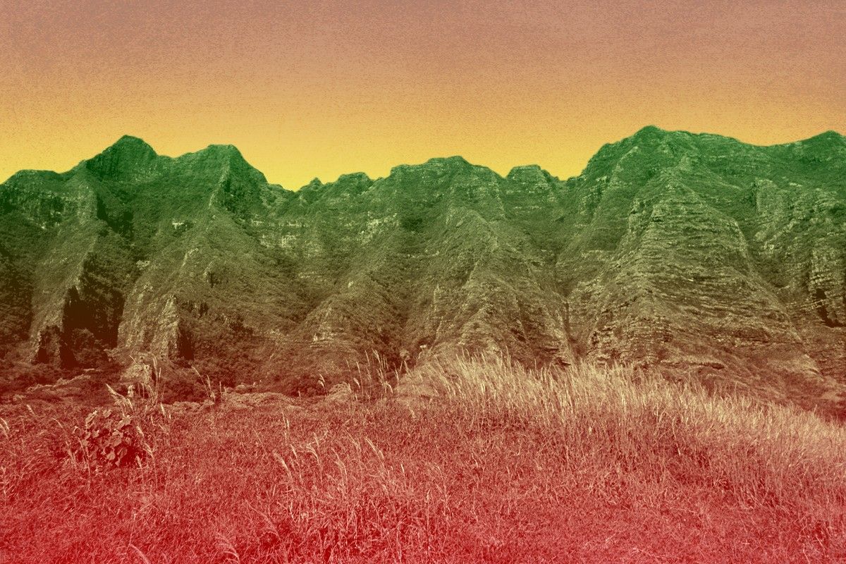 A Hawaii landscape.