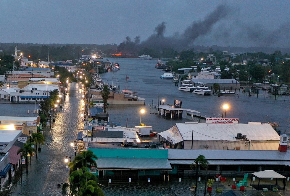 Flooded Tarpon Springs.