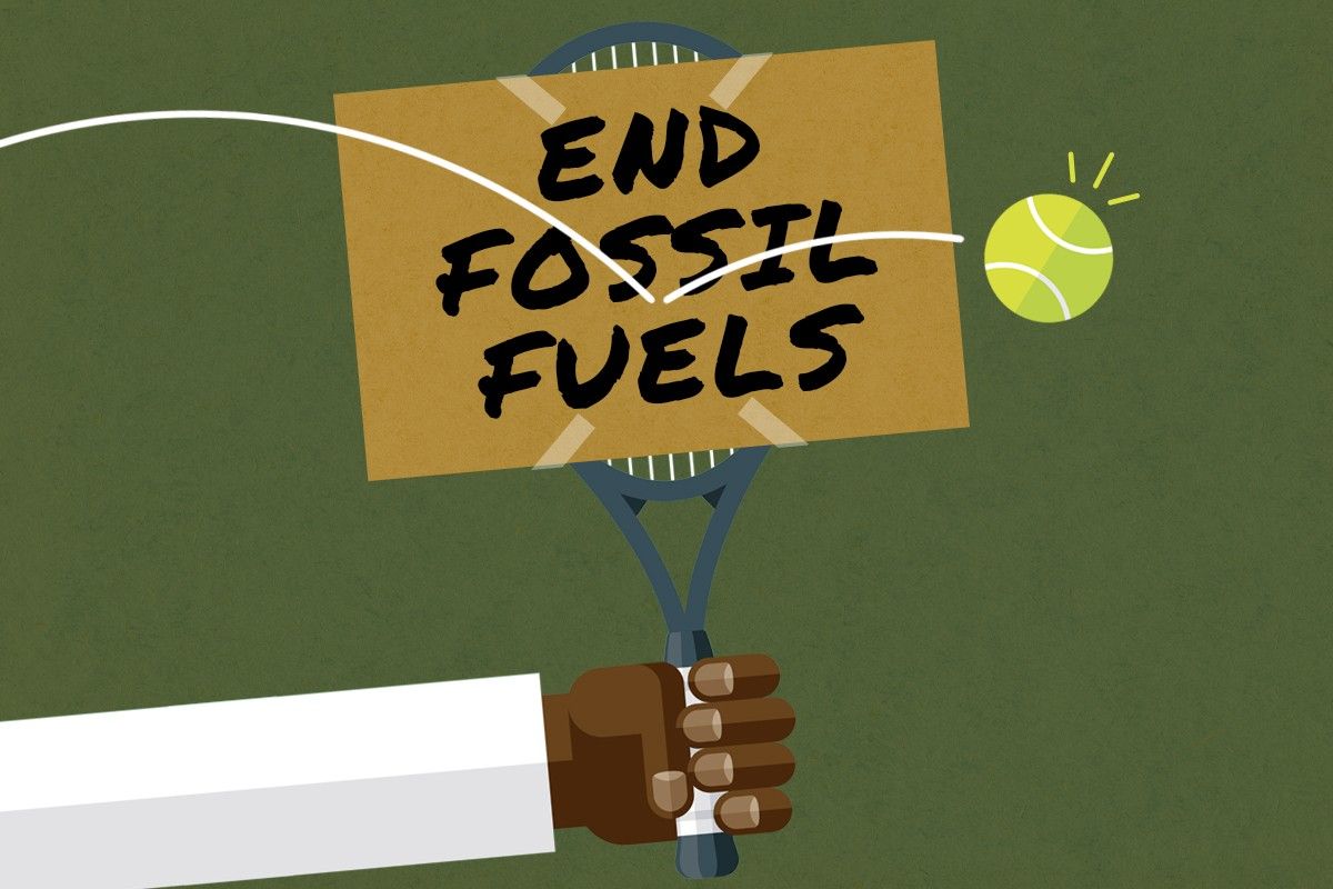 A tennis protest.